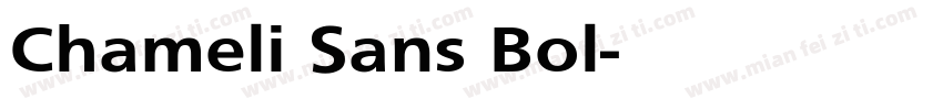 Chameli Sans Bol字体转换